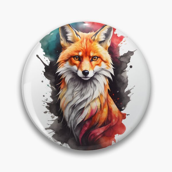 Item preview, Colorful Fox face logo designed and sold by Trendi Kloset.