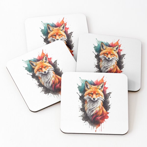 Item preview, Colorful Fox face logo designed and sold by TrendiKloset.