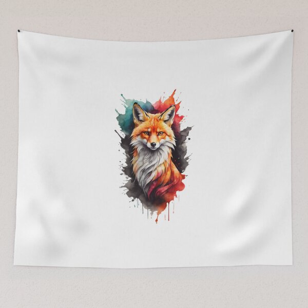 Item preview, Colorful Fox face logo designed and sold by TrendiKloset.