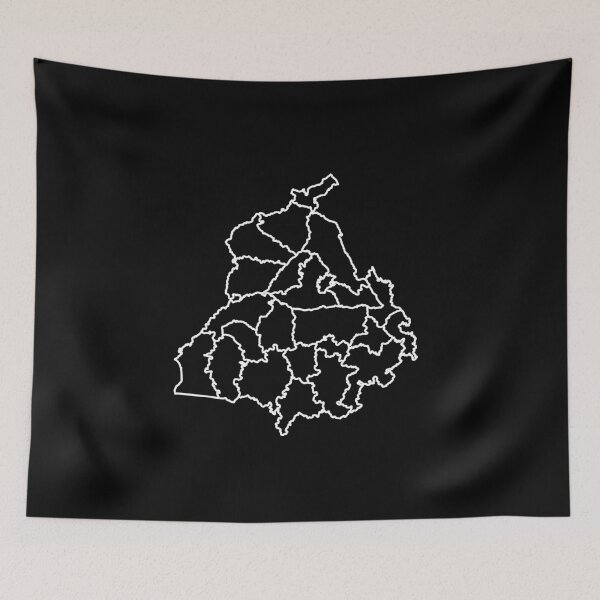 Item preview, Punjab map designed and sold by PurpleClouds26.