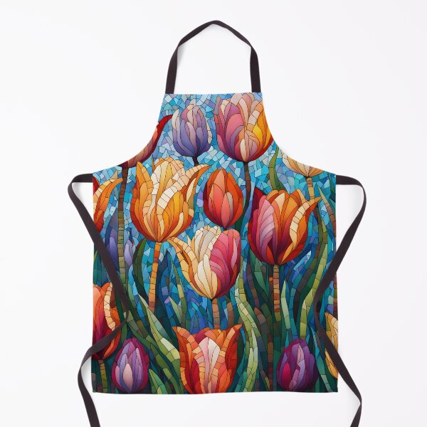 Item preview, Colorful Mosaic picture of Tulip flowers designed and sold by Petalandfur.