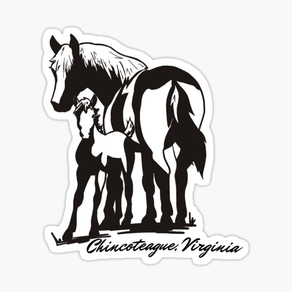Item preview, Chincoteague Pony, Virginia designed and sold by DesignByRoseCo.