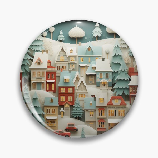 Item preview, Acogedora ciudad invernal designed and sold by LittleFirework.