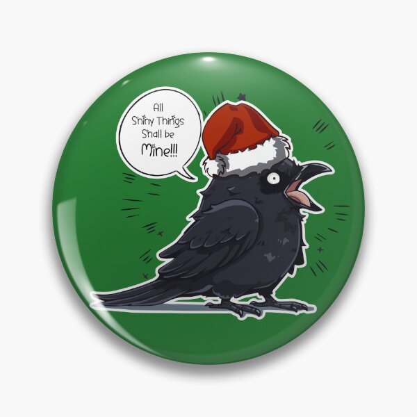 Item preview, Santa Crow All Shiny Things Shall be Mine  designed and sold by myanko.