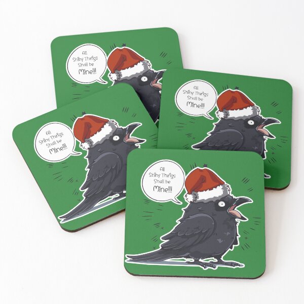 Item preview, Santa Crow All Shiny Things Shall be Mine  designed and sold by myanko.