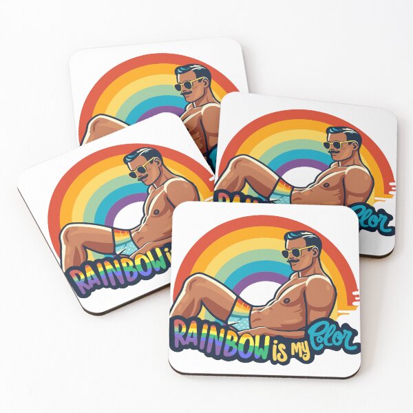Item preview, Rainbow is my Color - LGBT Pride Retro Aesthetics designed and sold by PrintSoulDesign.