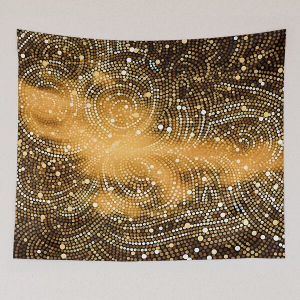 Item preview, Magical golden pattern designed and sold by AI-Only Creations.