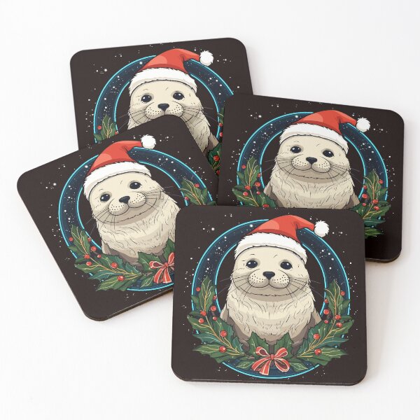 Item preview, Christmas Harp Seal designed and sold by creativellashop.