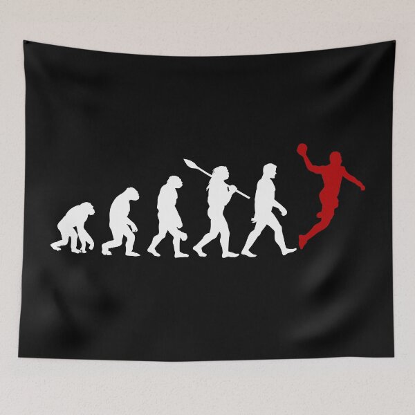 Item preview, Handball Player Evolution of Man Funny designed and sold by fomodesigns.