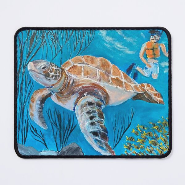 Item preview, Giant Turtle in Akumal Bay, Mexico designed and sold by TrudyFong.