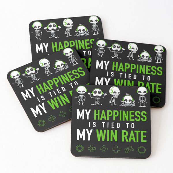 Item preview, GAMER - My Happiness is Tied to my Win Rate designed and sold by SlappyWares.