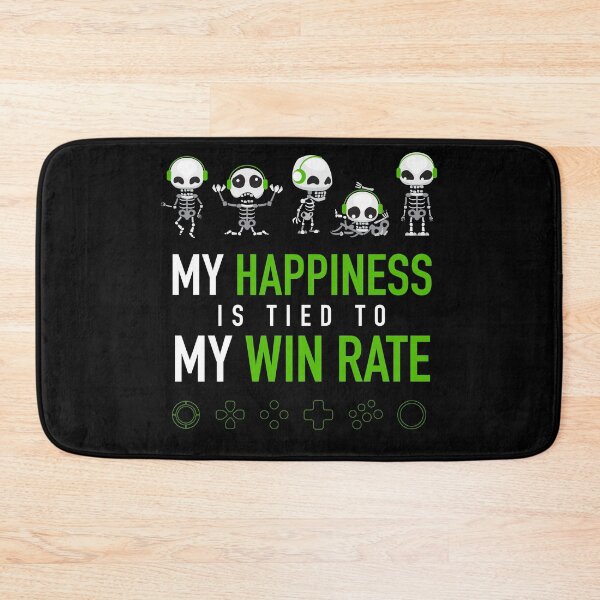 Item preview, GAMER - My Happiness is Tied to my Win Rate designed and sold by SlappyWares.