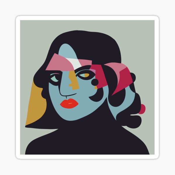 Item preview, Saige - Cubism Portrait designed and sold by velvetearth.