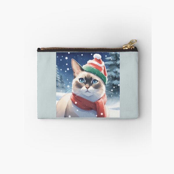 Item preview, Christmas colourpoint cat portrait designed and sold by YukiKenji.