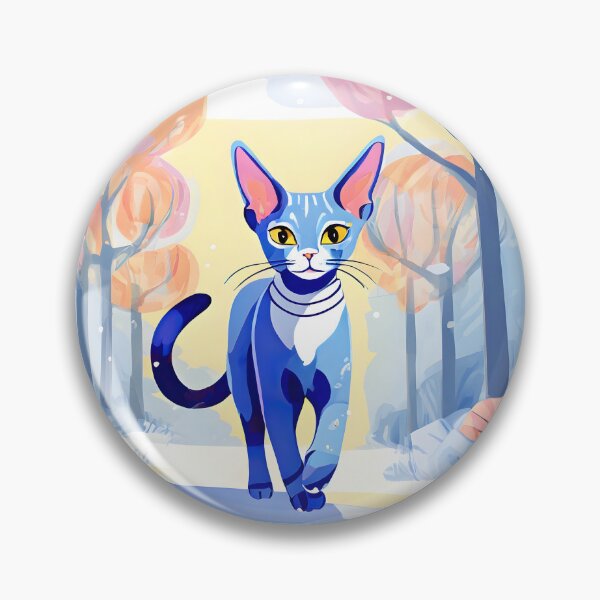 Item preview, Devon Rex cat cat walking on winter garden or forest covered with snow designed and sold by igvee.