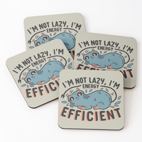 Item preview, I'm Not Lazy, I'm Energy Efficient designed and sold by VoyteksDesigns.