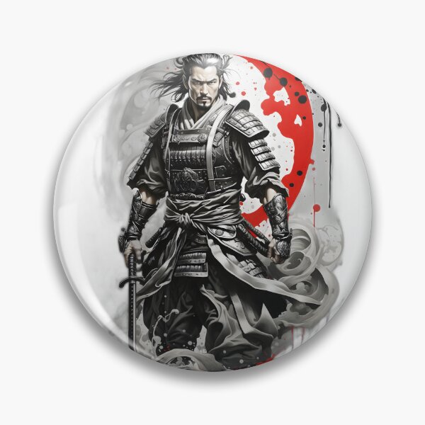 Item preview, Samurai Warrior Tattoo Art Design designed and sold by TrendiKloset.
