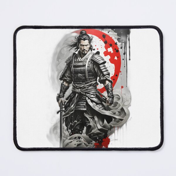 Item preview, Samurai Warrior Tattoo Art Design designed and sold by TrendiKloset.