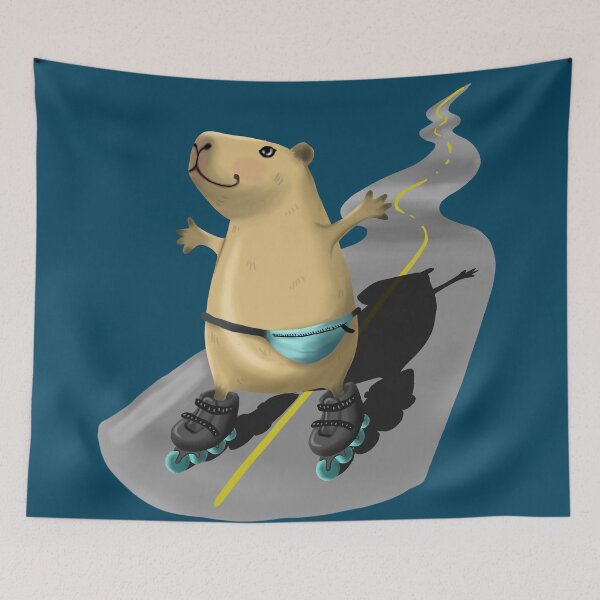 Item preview, Roller Capybara designed and sold by Clara Rennó.