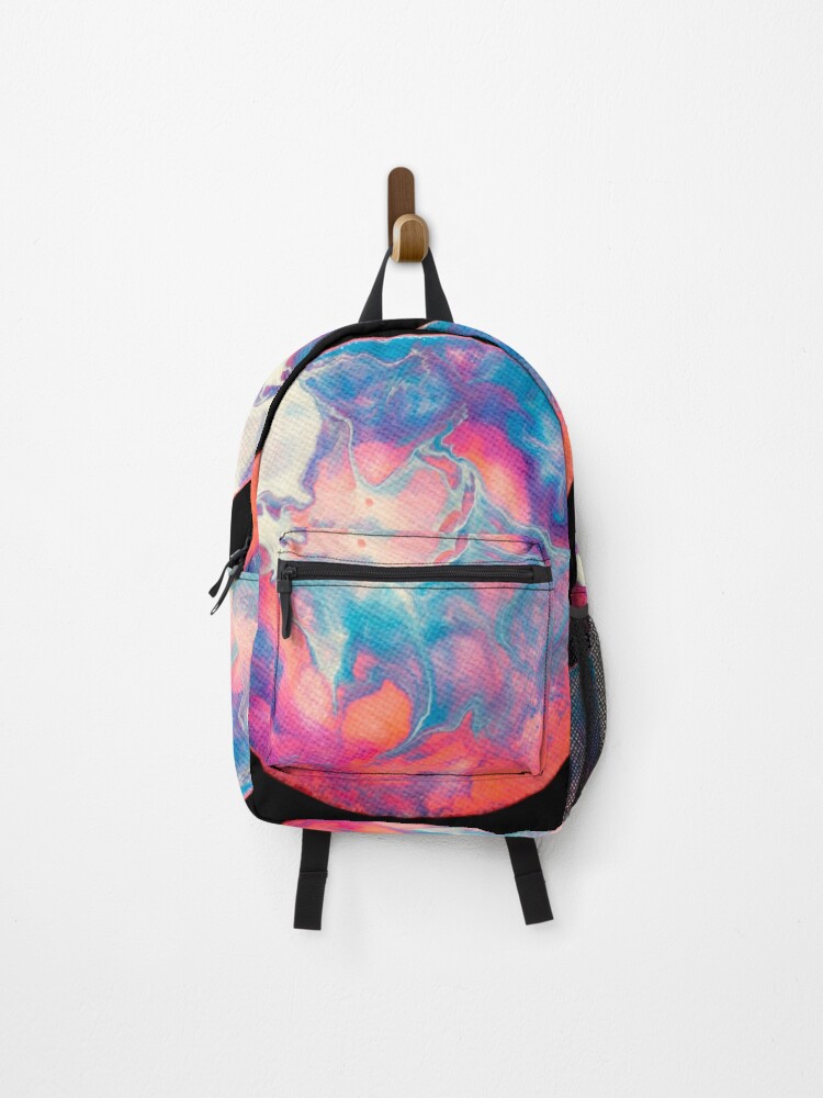 Thumbnail 1 of 3, Backpack, Colorful Fluid Art designed and sold by ColorfulThink.