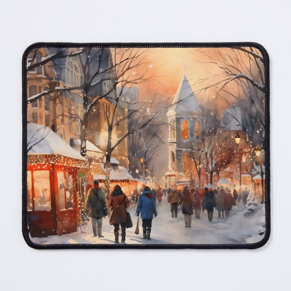Item preview, The winter festival at sunset designed and sold by LittleFirework.