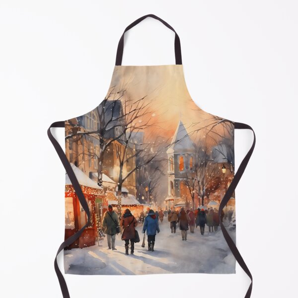 Item preview, The winter festival at sunset designed and sold by LittleFirework.