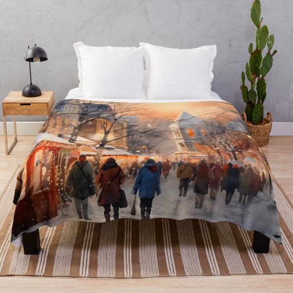 Item preview, The winter festival at sunset designed and sold by LittleFirework.