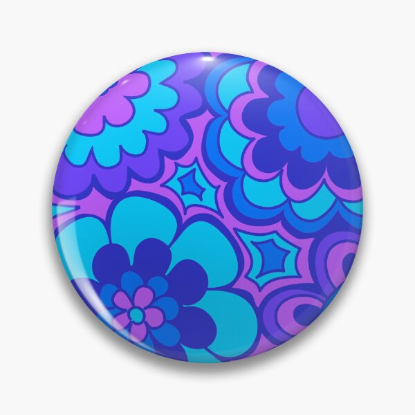 Item preview, 239 Seventies Flowers Purple designed and sold by Cressidacarr.