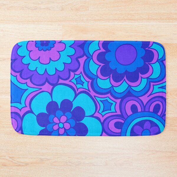 Item preview, 239 Seventies Flowers Purple designed and sold by Cressidacarr.