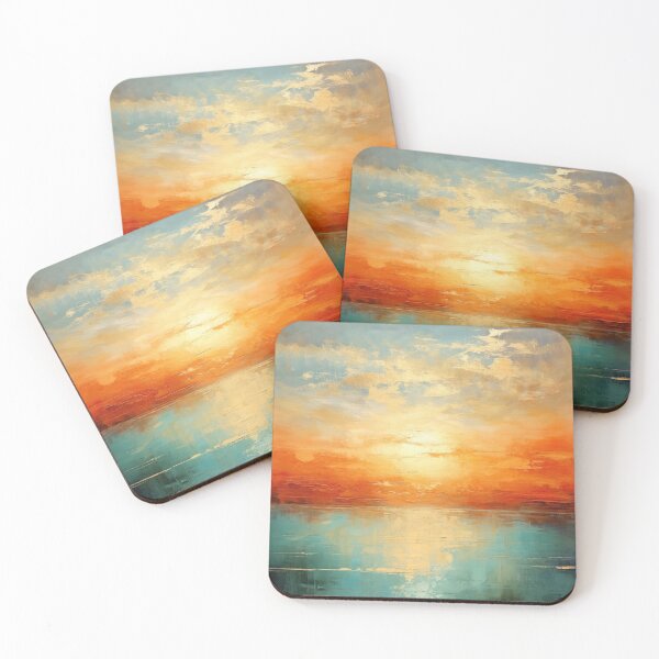 Item preview, Explore "Simplistic & Minimalistic Vintage Sunset" Abstract Art designed and sold by ArtificialGenes.