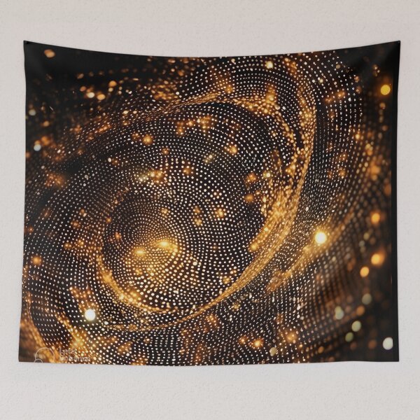 Item preview, Magical golden pattern designed and sold by AI-Only Creations.