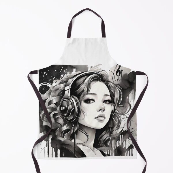 Item preview, Beautiful Girl Listening To Music With Headphones designed and sold by vuslatmedia.