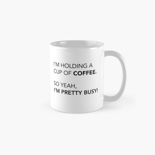 Item preview, Holding a cup of coffee. Coffee Quote. Minimalist designed and sold by lagunaklein.