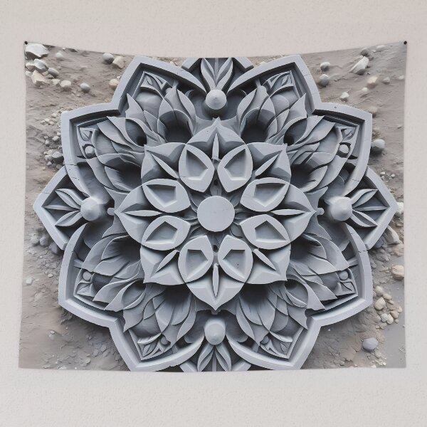 Item preview, Mandala - Concrete - Fiber designed and sold by aleibanez.