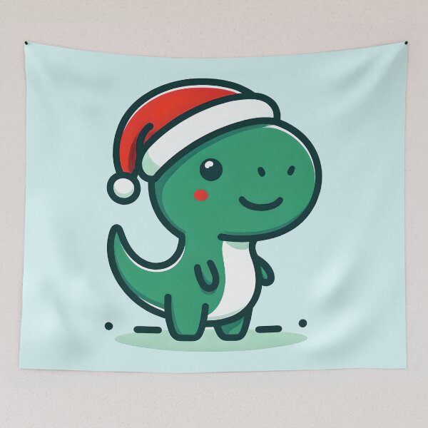 Item preview, Christmas Trex santa hat designed and sold by ChataMaroon.