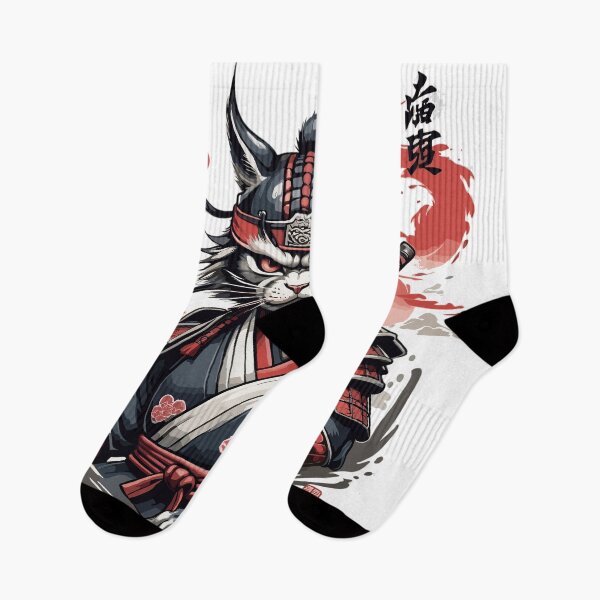 Item preview, vintage japanese samurai ninja cat designed and sold by YolaShopOnline.