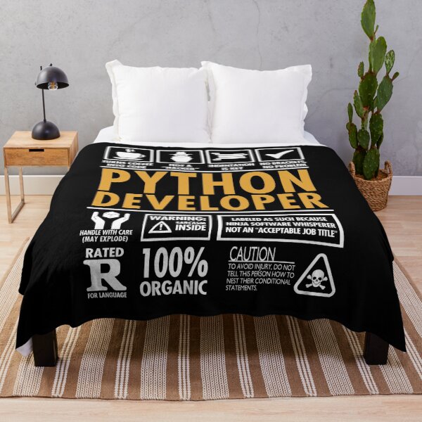 Item preview, Python Developer Programmer Funny Coder's designed and sold by Nerd Shizzle.