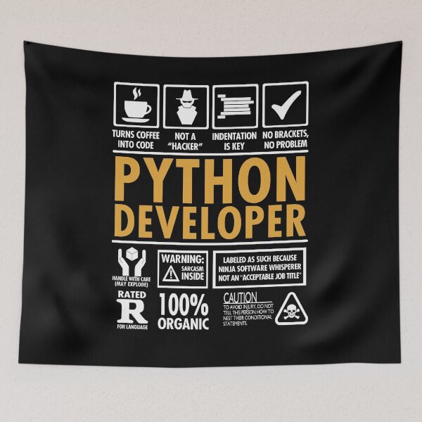 Item preview, Python Developer Programmer Funny Coder's designed and sold by Nerd Shizzle.