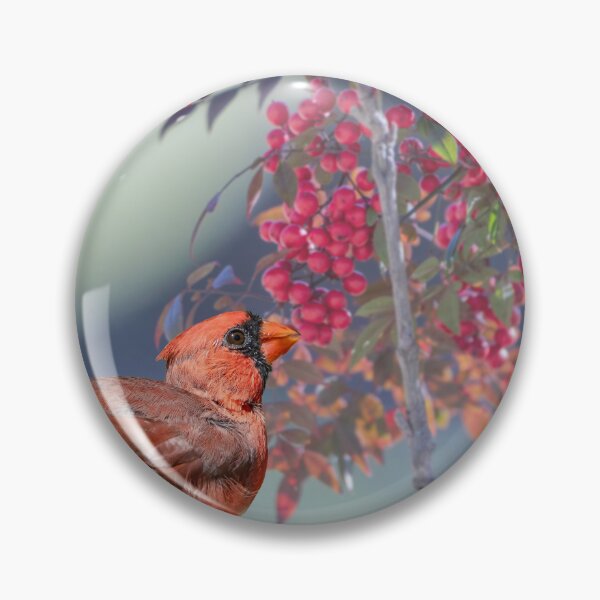 Item preview, Northern Cardinal with American Holly designed and sold by Bonnie T.  Barry.