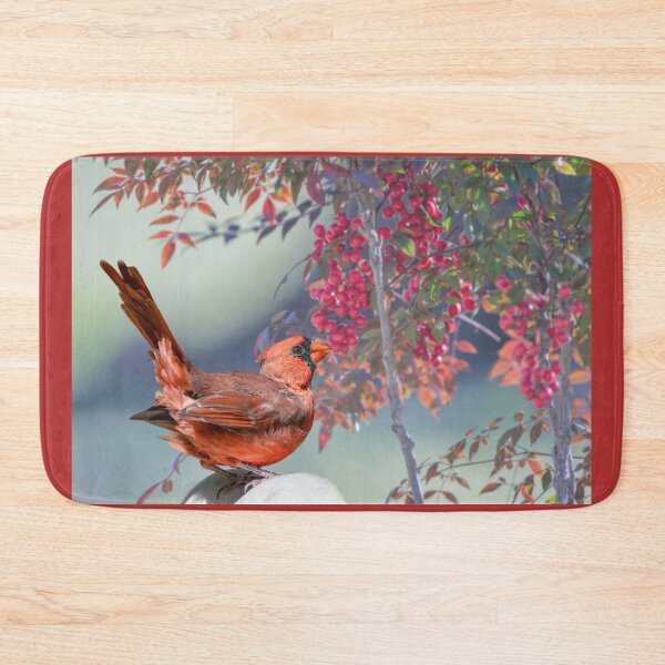 Item preview, Northern Cardinal with American Holly designed and sold by Bonnie T.  Barry.