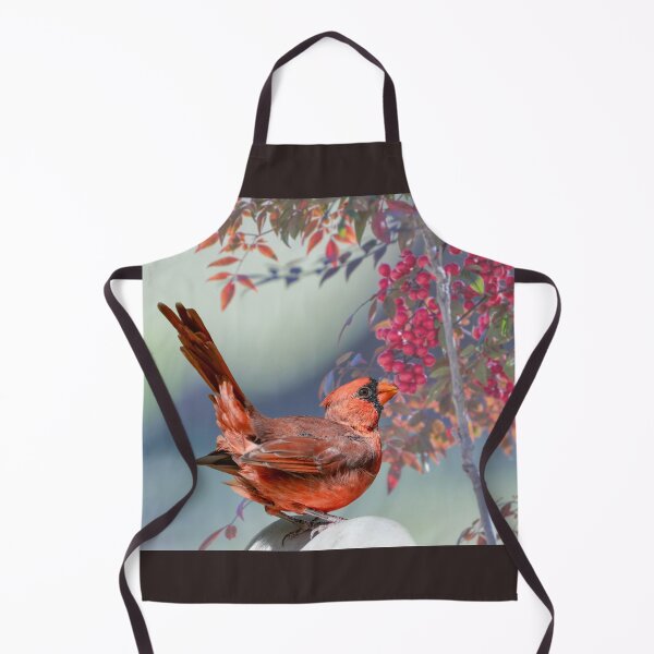Item preview, Northern Cardinal with American Holly designed and sold by Bonnie T. Barry.
