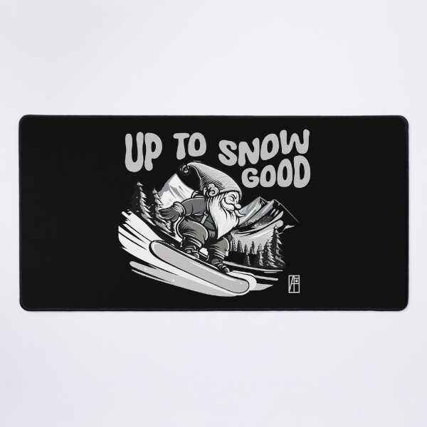 Item preview, Up to Snow Good - Snowboarder Gnome - Funny Christmas - Happy Holidays - Xmas designed and sold by ArtProjectShop.