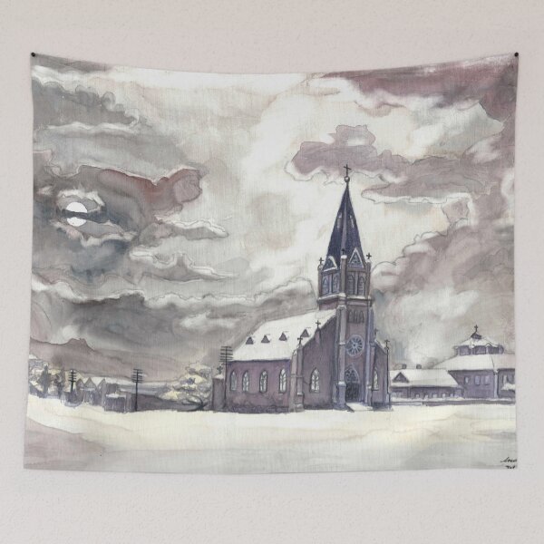 Item preview, Prescott AZ Midnight Snow - fine art print designed and sold by zyurelaie.
