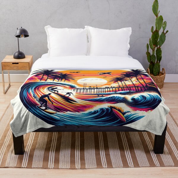 Artikelvorschau, California Waves: Surfparadies bei Sonnenuntergang entworfen und verkauft von FIYARO.
