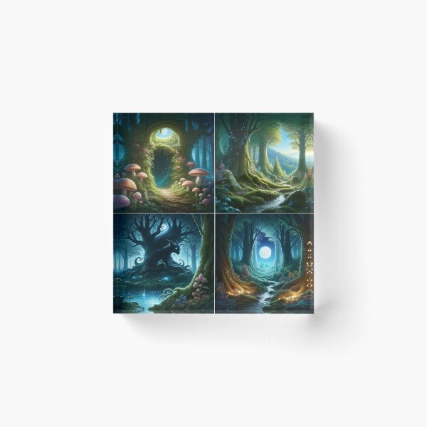 Item preview, Whispers of the Forest: Four Scenes of Enchantment designed and sold by darkfantasy-atk.