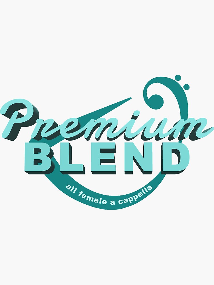 "Premium Blend All Female A Cappella MERCH" Sticker for Sale by