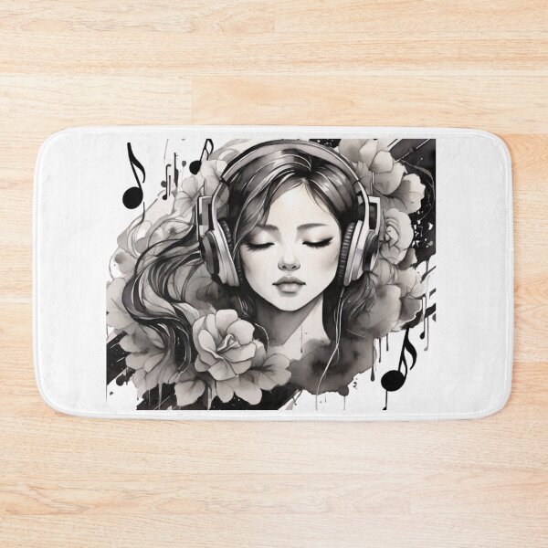 Item preview, Sleeping Beautiful Girl Headphone Music designed and sold by vuslatmedia.