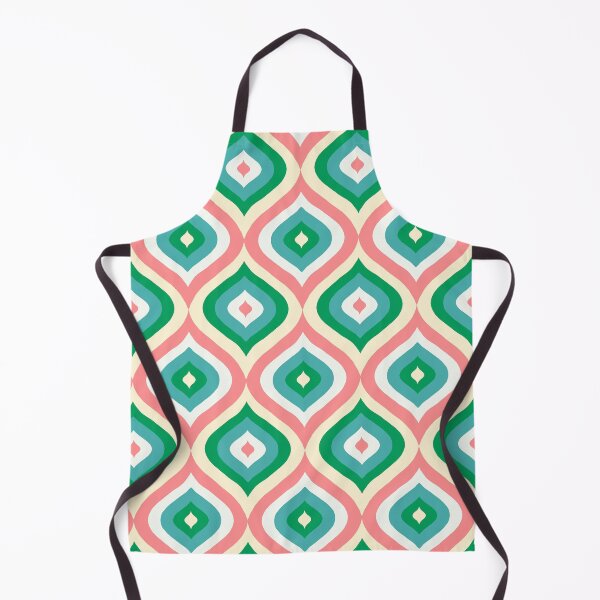 Item preview, Abstract Geometric Drop Pattern (pink/green) designed and sold by Design Minds Boutique.