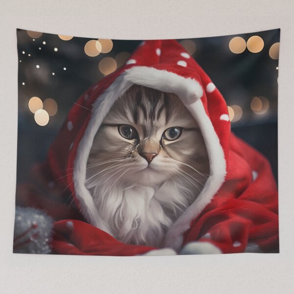 Item preview, Comfy Christmas holiday cat designed and sold by dcrc.