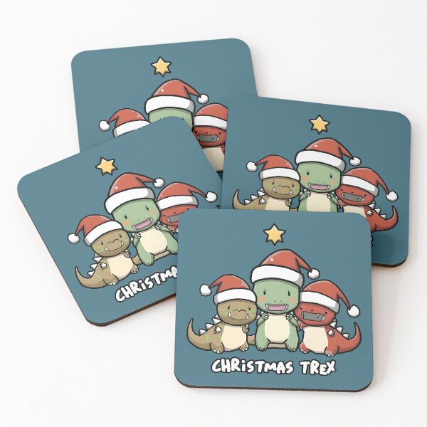 Item preview, Christmas dinos Trex family designed and sold by ChataMaroon.